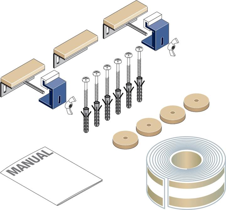 Immagine prodotto Laufen Set di isolamento acustico per piatti doccia fino a 120 cm, H2989880000001