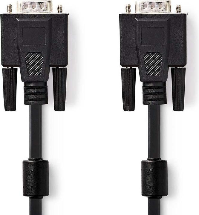 Immagine prodotto Nedis Cavo VGA Spina VGA Spina VGA Nichelata Risoluzione massima: 1280x768 10,0 m ABS rotondo Schw (10 m, VGA)