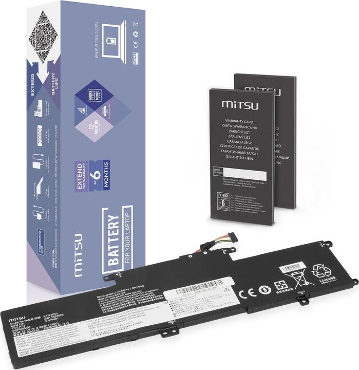 Immagine prodotto Mitsu LENOVO THINKPAD YOGA 3990mAh 44Wh 11.1V