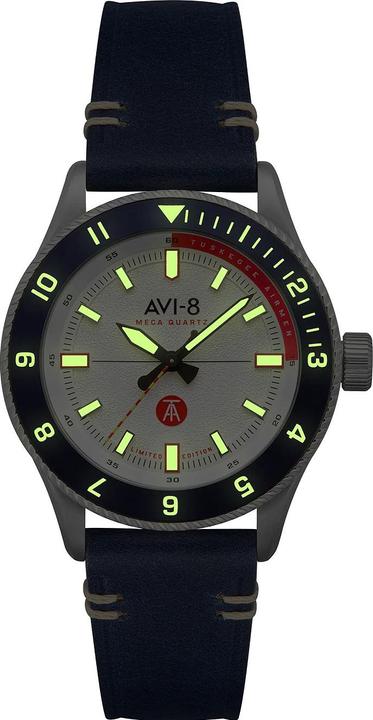 Produktbild AVI-8 AV-4103-03 Tuskegee Airmen Limited Edition Herrenuhr 40mm 5ATM (Fliegeruhr, 40 mm)