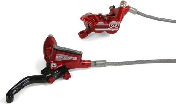 Produktbild Hope Frein Arrière TECH 3 V4 RED EDITION Durite Aviation Rouge/No (Hinterradbremse, Bremssattel)