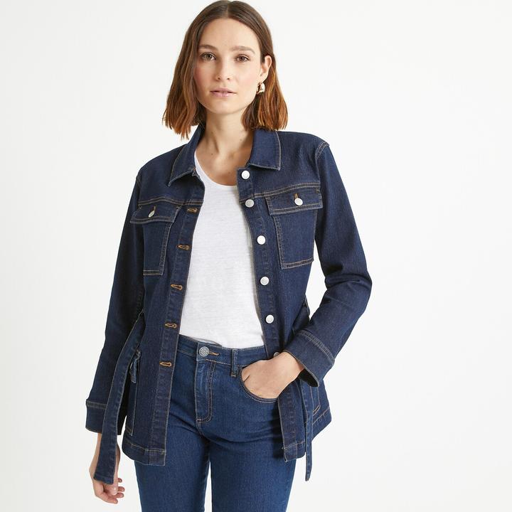Anne Weyburn Jeansjacke mit gerader Schnittform (38)