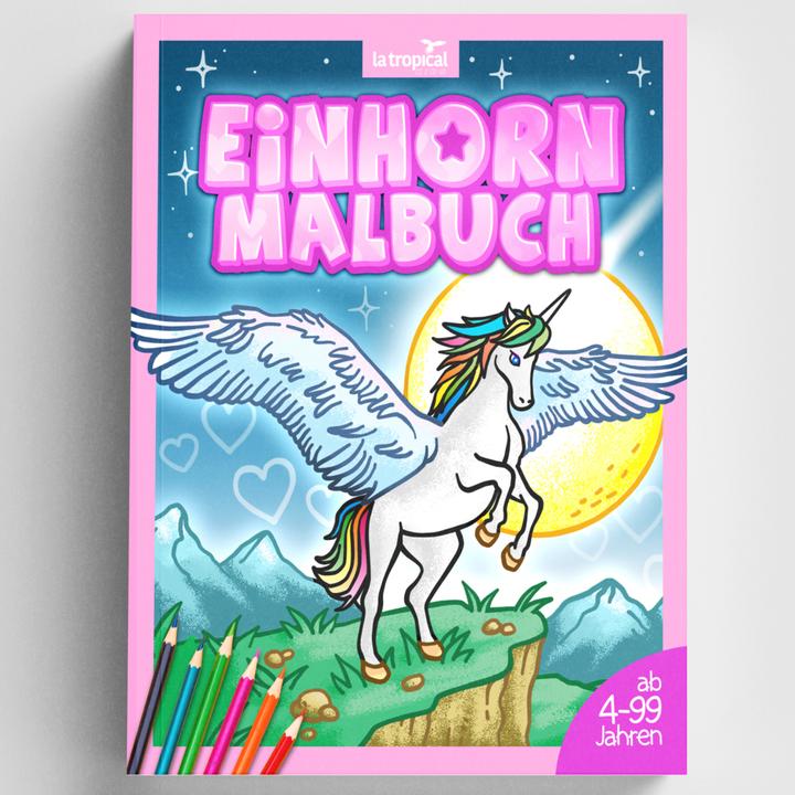Actual product image Ludwig:Unicorn colouring book
