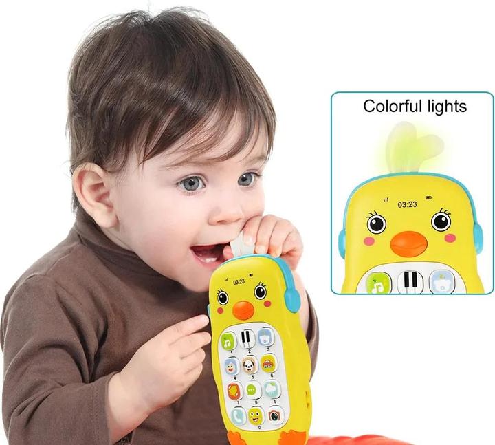 Immagine prodotto Activity Board Baby Musical Mobile Cartoon Teether Phone con suono e luce Telefono Elettronico Giocattolo