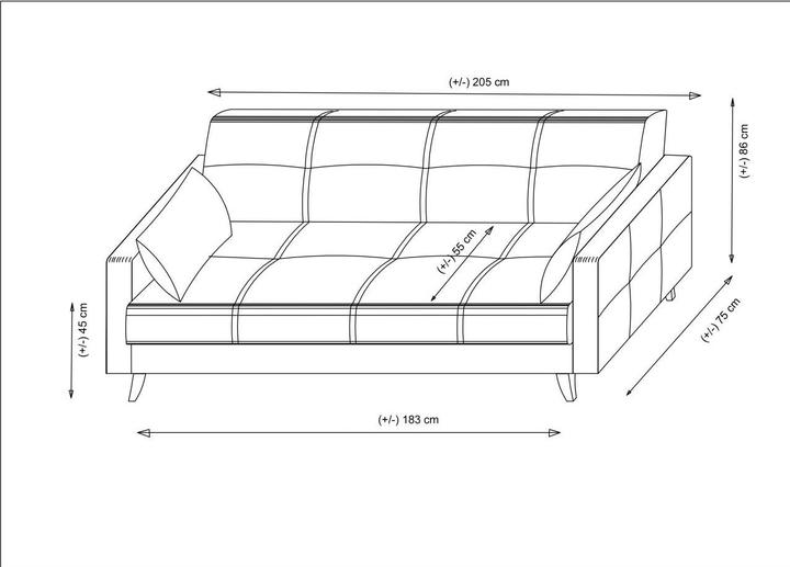 Image du produit Atelier del Sofa Roman (3 places)