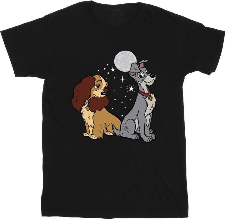Actual product image Disney Mens Lady And The Tramp Moon T-Shirt (XL)