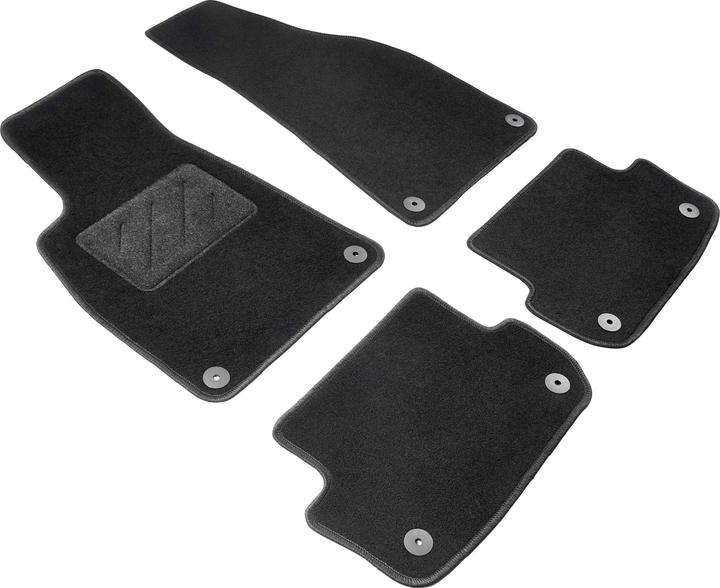 Produktbild Walser Fussmatten für Audi A4 Cabrio BJ 05/2002 - 01/2006 (2 Vordermatten + 2 Rückmatten)