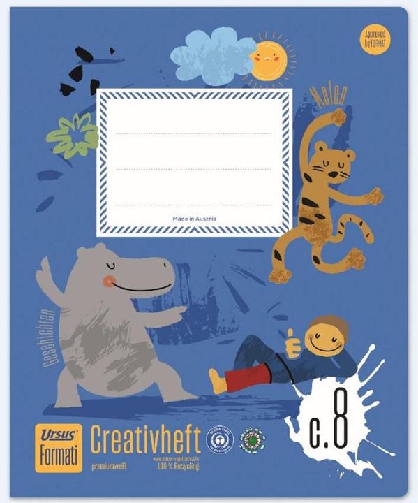 Actual product image Ursus Creative booklet Quart 20BL smooth (19.5 x 24 cm, Plain)