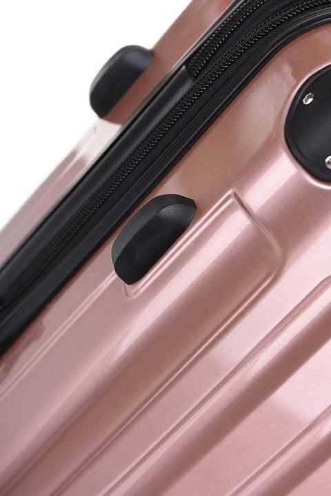 Actual product image Beibye Set of 3 Suitcases, Pink Gold (M (50 - 90l), L (90 - 115l), XL (from 140l))