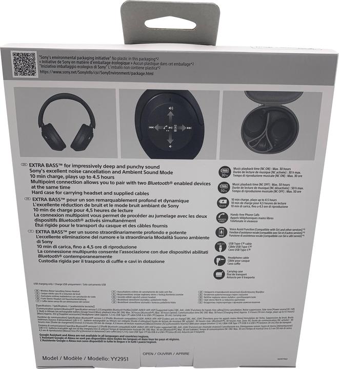 Actual product image Sony WH-XB910N (NC, 30 h, Wireless)