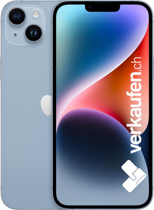 Actual product image verkaufen.ch iPhone 14 Plus (128 GB, Blue, 6.70", 12 Mpx, SIM + eSIM, A / Like new)