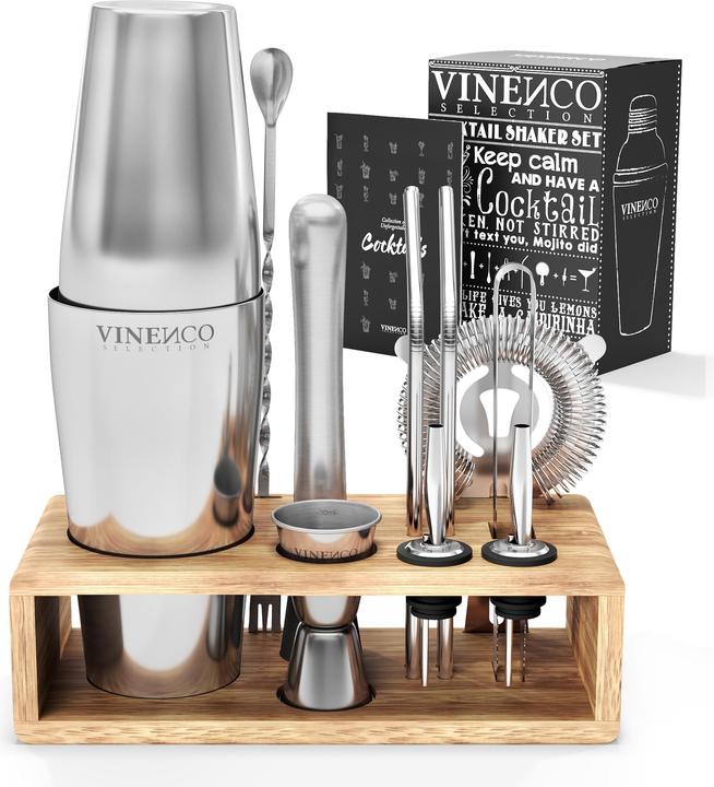 Image du produit Vinenco Set de shakers à cocktail Boston (Set de cocktail)