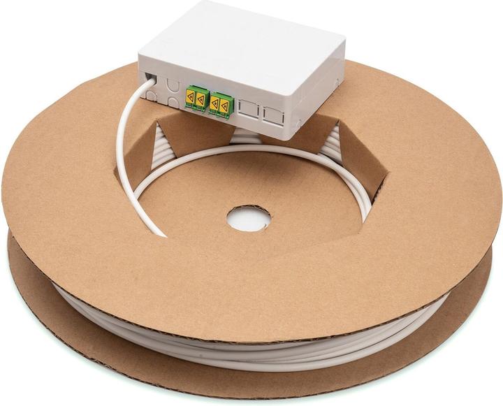 Actual product image Digitus Fttx installation kit LC/APC pre-assembled/4-fibre/50m (F/UTP, CAT6, 50 m)