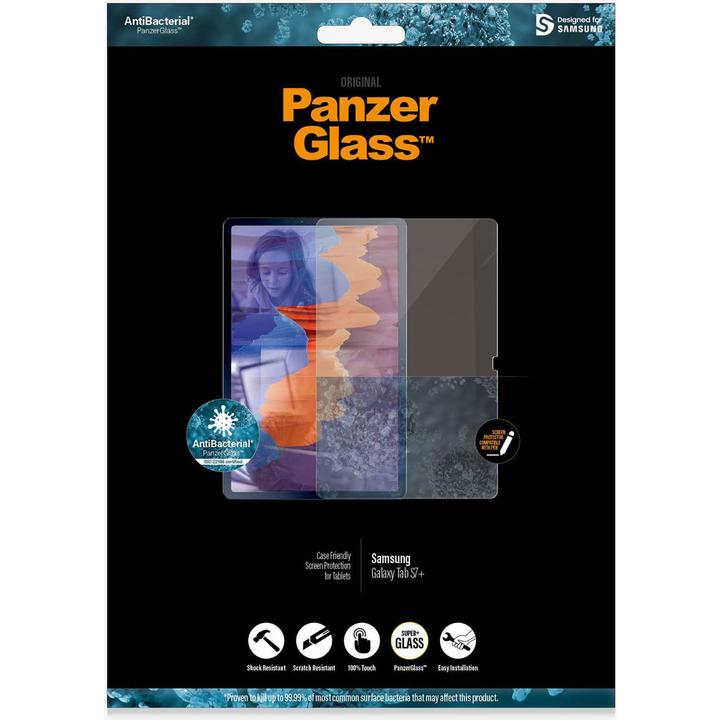 Produktbild PanzerGlass Ultra-Wide Fit (1 Stück, Galaxy Tab S10+, Galaxy Tab S7+, Galaxy Tab S9+, Galaxy Tab S8+, Galaxy Tab S9 FE+)