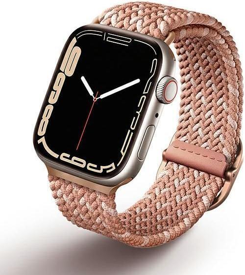 Uniq Apple 4/5/6/7/8/SE Smart Watch Strap, Pink, 38/40/41mm (38 mm, 40 mm, 41 mm, Weavex™)