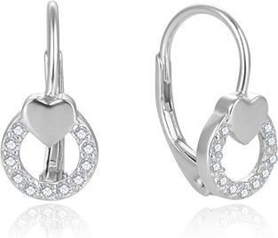Produktbild Beneto Gentle silver earrings with heart AGUC2701 (L)