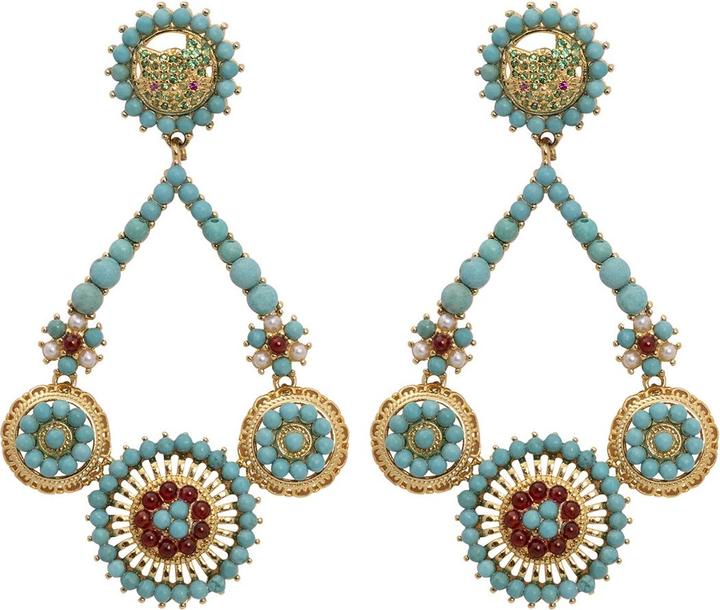 Immagine prodotto Uzurii Orecchini Amazon Ibiza Turquos (Argento 925)