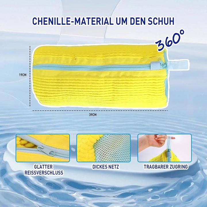 Swissdetector 2 Schuhwaschbeutel - Anti Deformation - Gelb (2 x)