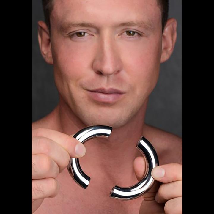 Produktbild Master Series Mega Magnetize Stainless Steel Magnetic Cock Ring - 4,4 cm (7.60 cm)
