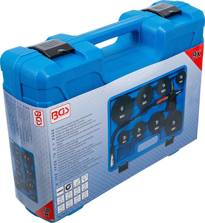 Immagine prodotto BGS Turbolader-Ladeluft-System-Prüfkoffer-Satz | 9-tlg.