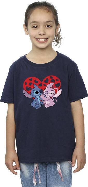 Produktbild Disney Lilo & Stitch Hearts TShirt Mädchen (152, 158)