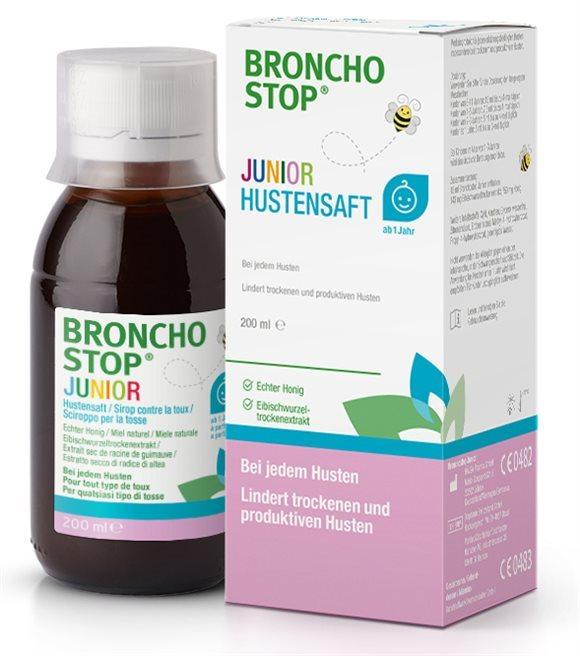 Actual product image Hänseler BRONCHOSTOP Junior cough syrup 200ml (1 Piece)