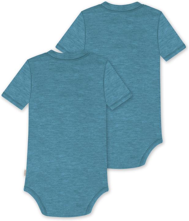 Image du produit Normani Lot de 2 bodies manches courtes bébé mérinos "Tihoi" - 9313 (86)