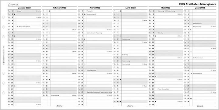 Immagine prodotto Filofax A5 PIANO ANNUALE 2026 TEDESCO (A5, Tedesco)