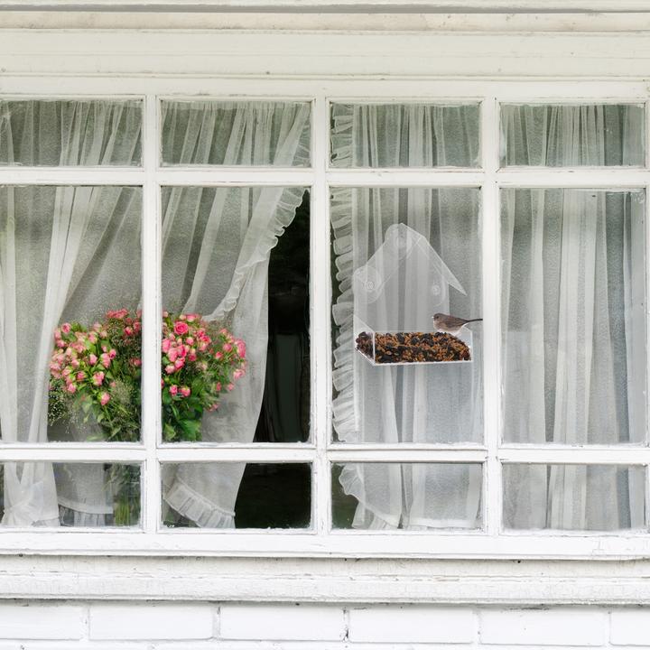 Produktbild Relaxdays 2x Fenster-Vogelfutterhaus