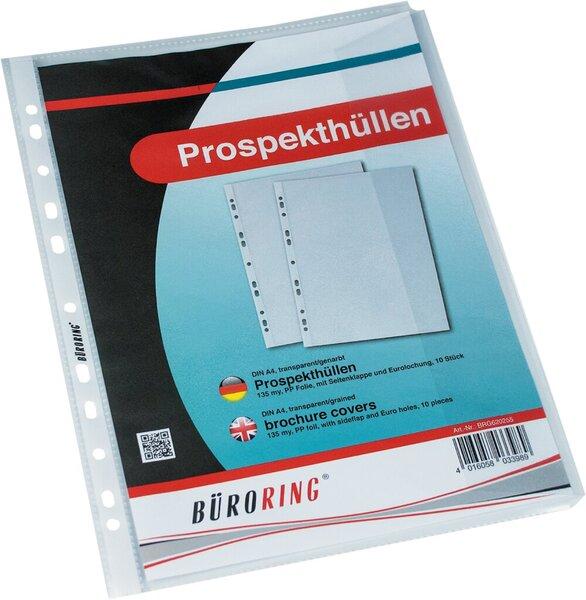 Büroring Dokumentenhüllen A4 135my VE=10 Stück (A4, 10 x)
