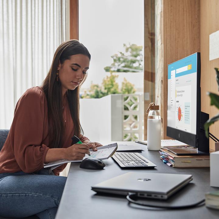 Produktbild HP ProOne 440 G9 All-in-One PC, Intel® Core™ i5, 8 GB, DDR5-SDRAM, 256 GB, SSD, Windows 11 Pro (Intel Core i5-14500T, 8 GB, 256 GB, UHD Graphics 770)