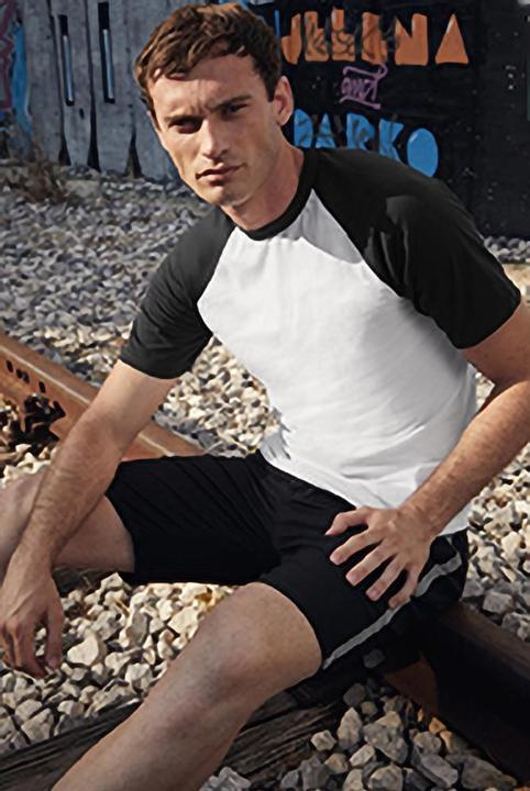 Actual product image Fruit of the Loom Baseball TShirt short-sleeved (XXL)
