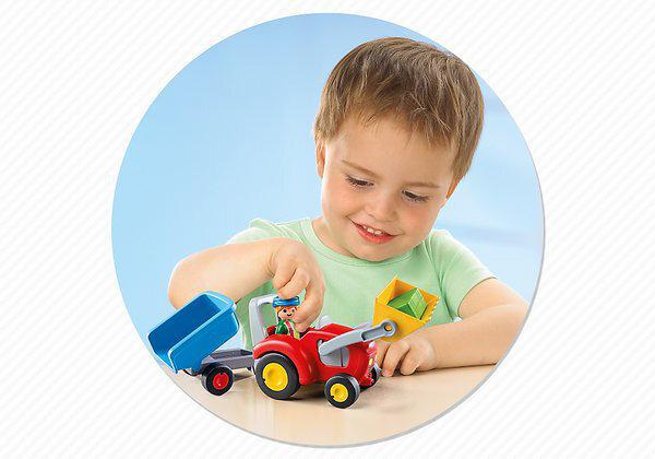 Produktbild Playmobil Traktor mit Anhänger (6964, Playmobil 1.2.3)