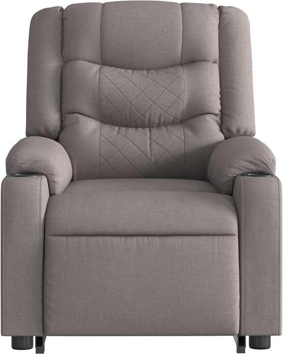 Immagine prodotto VidaXL Poltrona massaggiante elettrica con ausilio per la risalita Tessuto Taupe