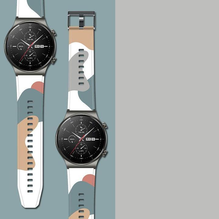 Actual product image Hurtel Strap Moro Band For Huawei Watch GT2 Pro Silicone Strap Camo Watch Bracelet (3) (Silicone, GT2 Pro)