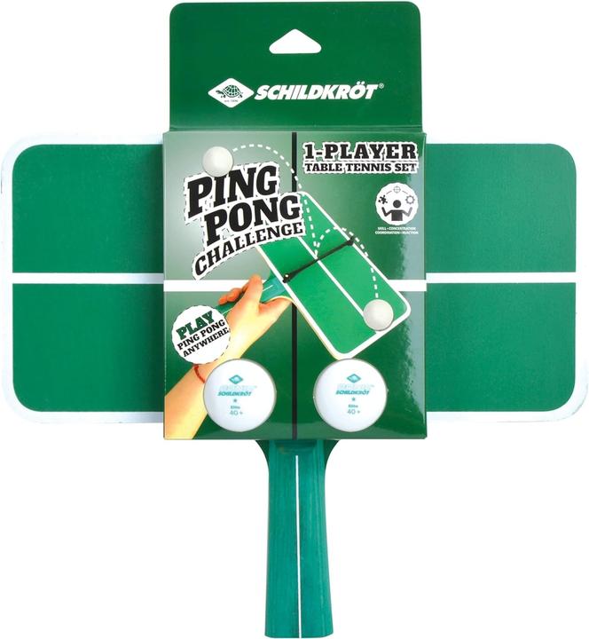 MTS Schildkröt 788459 Ping Pong Challenge Tischtennis-Set, Mehrfarbig