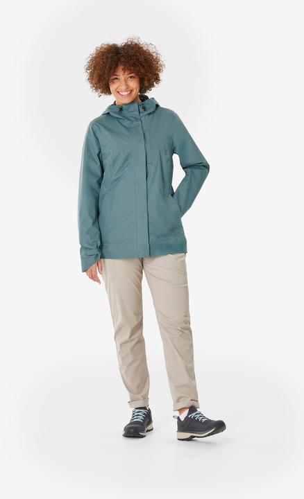 Produktbild Quechua Wanderjacke Damen wasserdicht - NH500 grün (XS)
