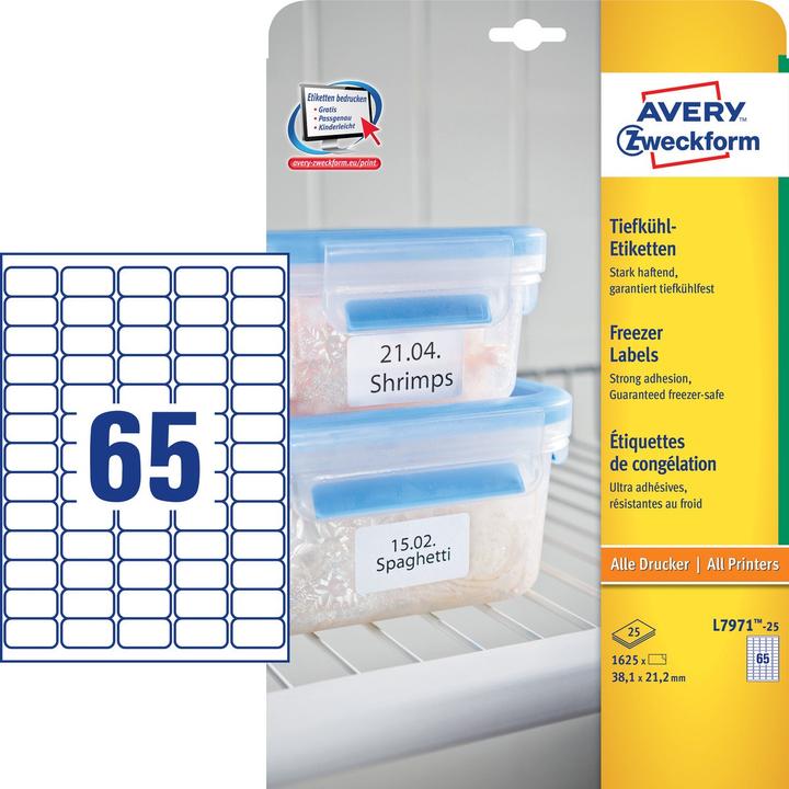 Actual product image Avery Tiefkühl-Etiketten