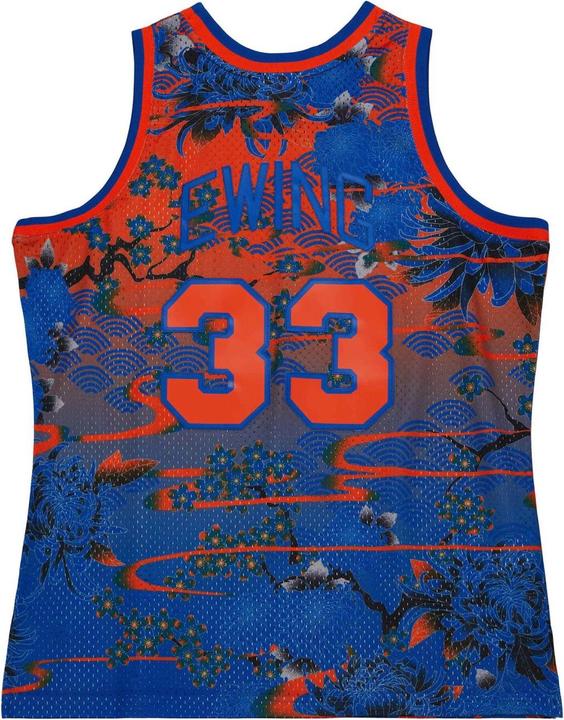 Actual product image Mitchell & Ness Swingman Mesh Jersey New York Knicks ASIAN Ewing - S (S)