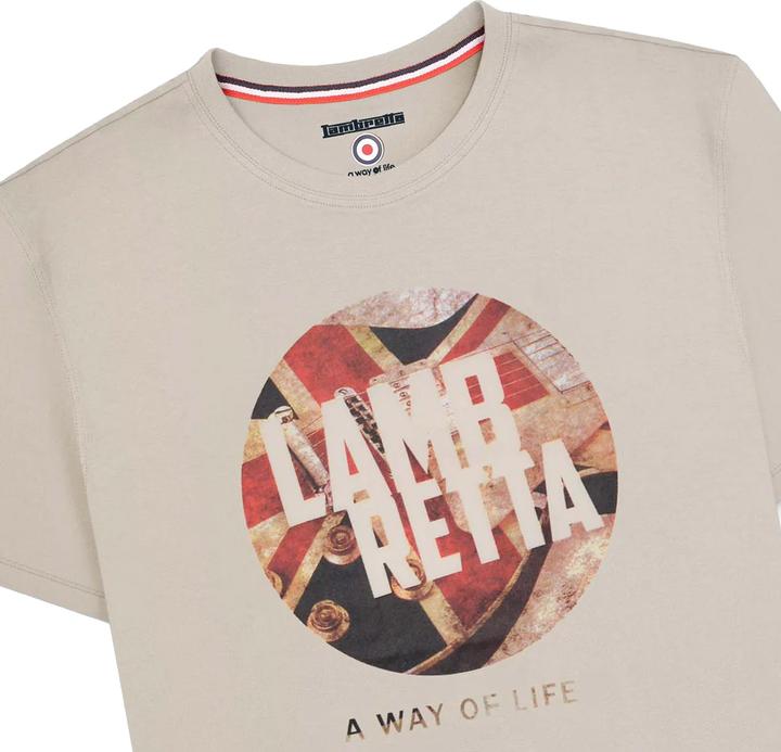 Actual product image Lambretta Mens Union Jack T-Shirt (S)