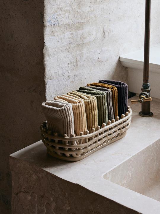 Immagine prodotto Ferm Living Cestino in ceramica (1 x, 30 x 15 x 8,5 cm)
