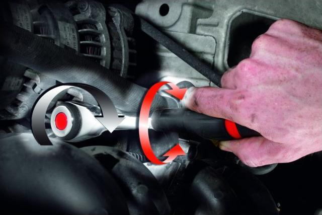 Actual product image Facom 1/2 full-hand ratchet1/2. with 360° twist handle (1/2")