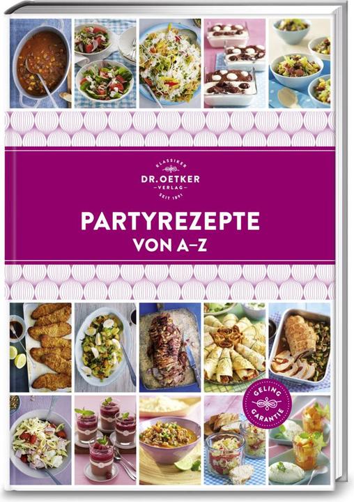 Actual product image Dr. Oetker Partyrezepte von A - Z (German, DrOetker, 2018)