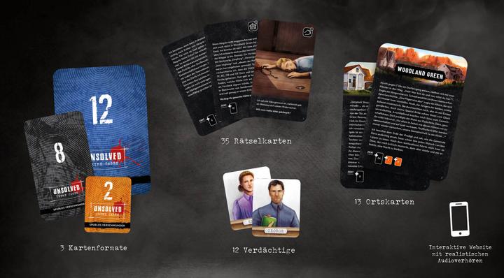 Actual product image Crime Game Box: Unsolved Crime Cases - Vanished Without a Trace (German)