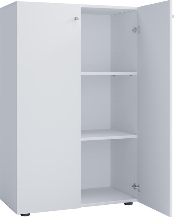 Immagine prodotto VCM Mobile da ufficio in legno Scaffale per file Lona 3 scomparti con ante a battente (70 x 40 x 111 cm)