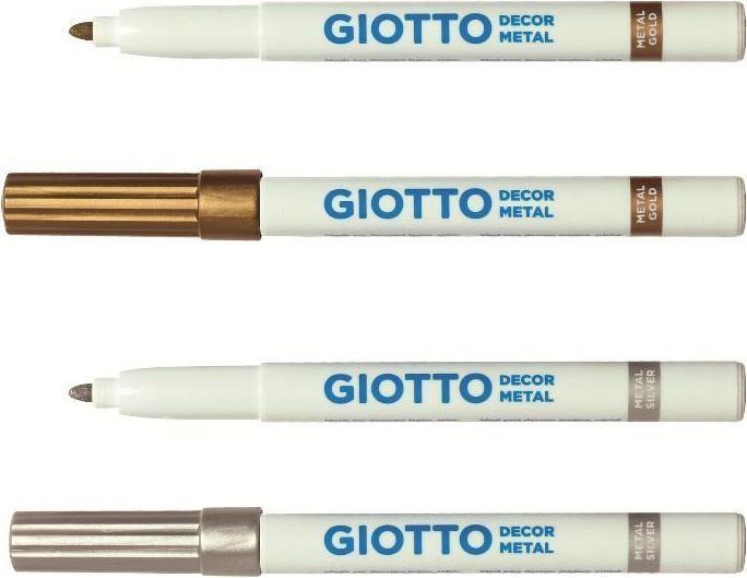 Produktbild Magni Fasermaler Giotto Decor Metal 2er Set Gold Silber (Silber, Gold, 2 x)