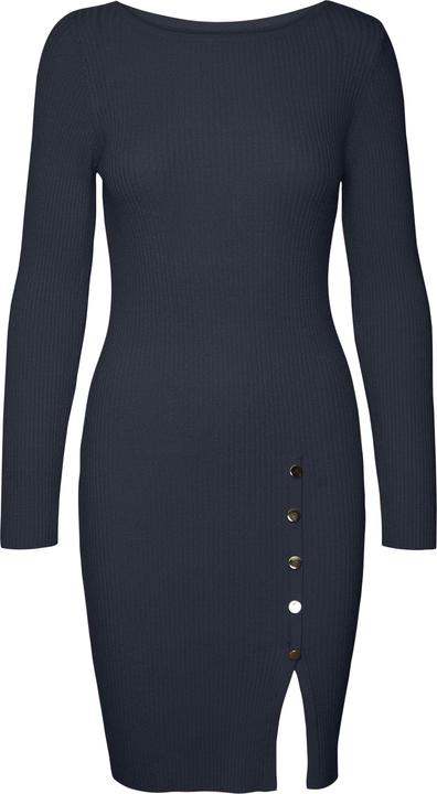 Produktbild Vero Moda VMABA BUTTON LS BOATNECK DRESS GA EXC Strickkleid (XL)