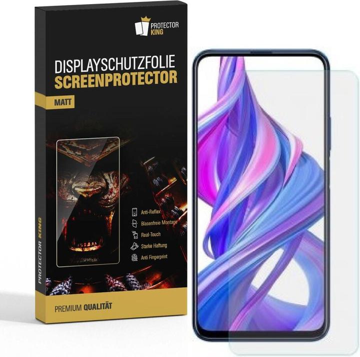 Actual product image Protectorking 2x Displayschutzfolie matt Anti-Reflex entspiegelt (2 Piece, Honor 9X)