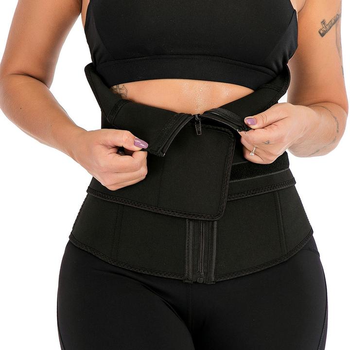 Produktbild JTI Taillentrainer mit Klettverschluss, Schwarz - XXL