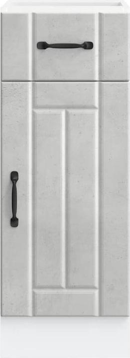 Actual product image VidaXL Kitchen base unit Lucca Concrete grey Wood-based sink base unit (30 x 46 x 81.5 cm)